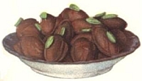 Rose and Pistachio Chocolate Creams.