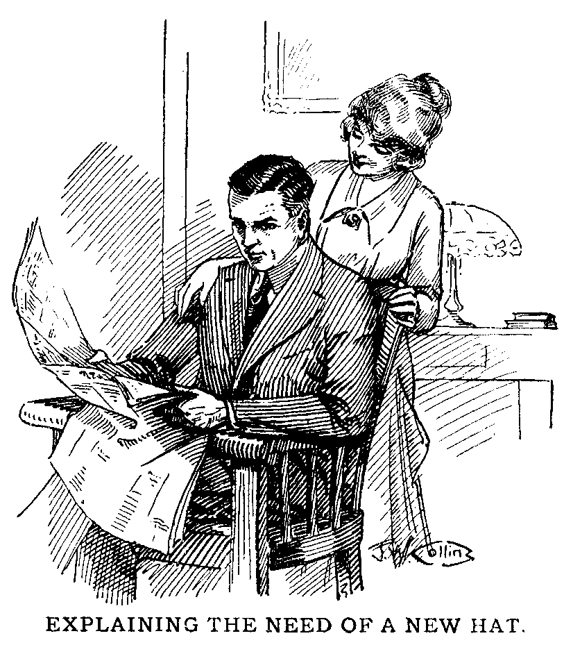 EXPLAINING THE NEED OF A NEW HAT.