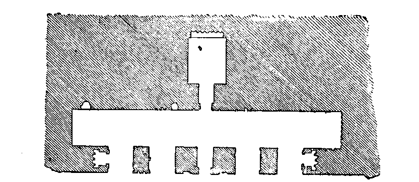 Fig 89.--Plan of Speos, Gebel Silsileh. 