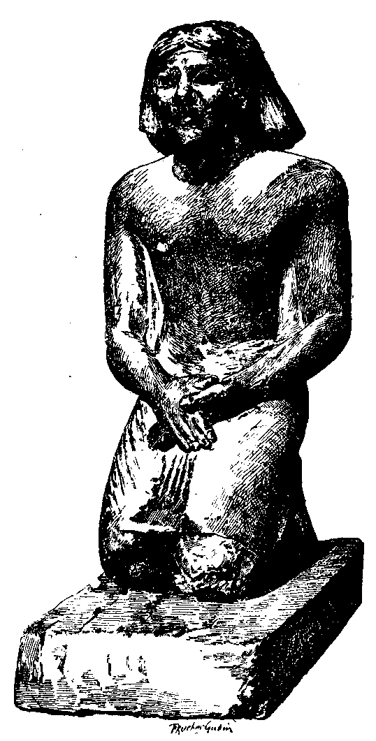 Fig 193.--The Kneeling Scribe, Old Empire.