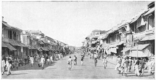 Straat in Baroda.
