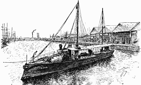 THE SPANISH TORPEDO BOAT AZOR.