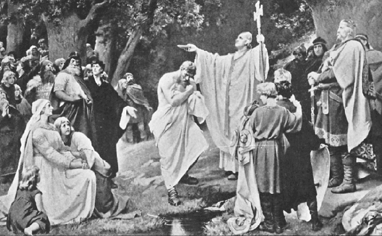 THE BAPTISM OF WITTEKIND. THE BAPTISM OF WITTEKIND.