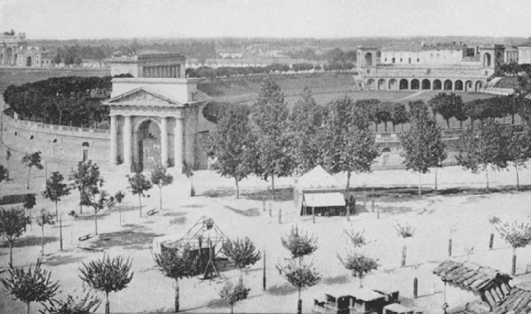 THE AMPHITHEATRE AT MILAN. THE AMPHITHEATRE AT MILAN.