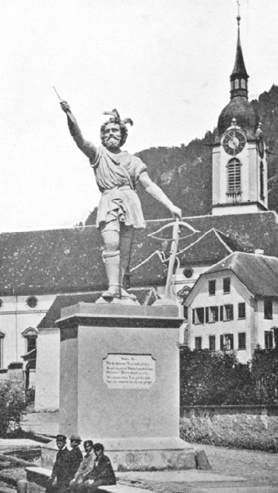 STATUE OF WILLIAM TELL. STATUE OF WILLIAM TELL.