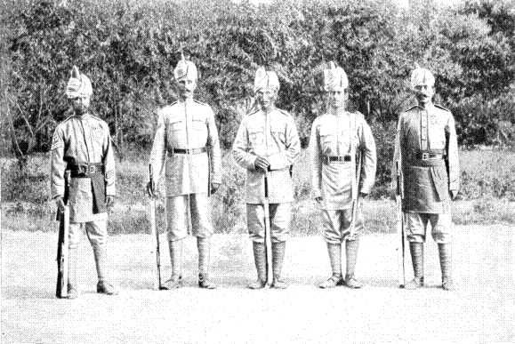 Types of men in the Guides' Infantry Types of men in the Guides' Infantry