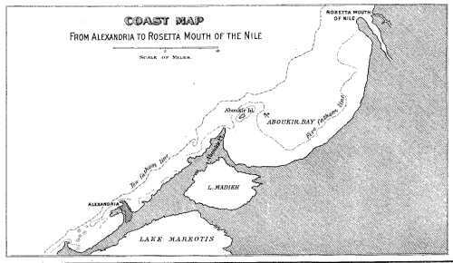 Map of Coast-line, Alexandria to Rosetta