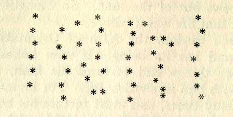 Diagram of constellation of stars.