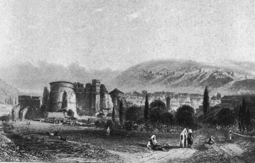 Pergamos and the Ruins of the Church of St. John Pergamos and the Ruins of the Church of St. John