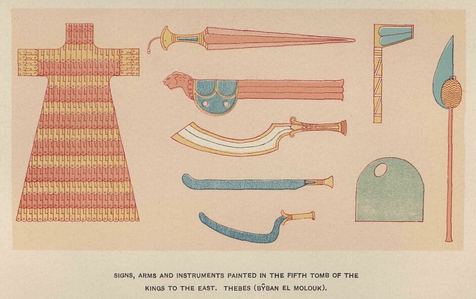 160b.jpg Signs, Arms and Instruments from the Fifth Tomb 