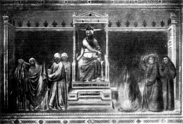 St. Francis before the Soldan. Giotto.