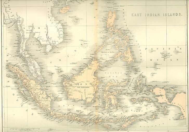 MAP OF THE EAST INDIAN ISLANDS Map of the East Indian Islands
