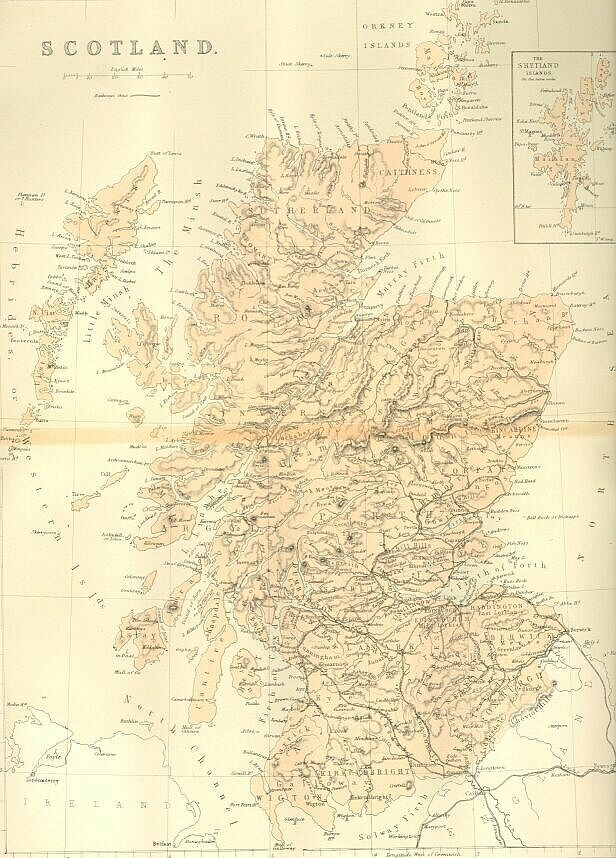 MAP OF SCOTLAND Map of Scotland