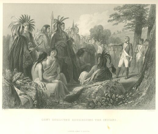 Burgoyne Addressing Indians 109.jpg General Burgoyne Addressing the Indians