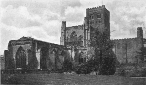VIEW FROM THE NORTH-EAST BEFORE RESTORATION.