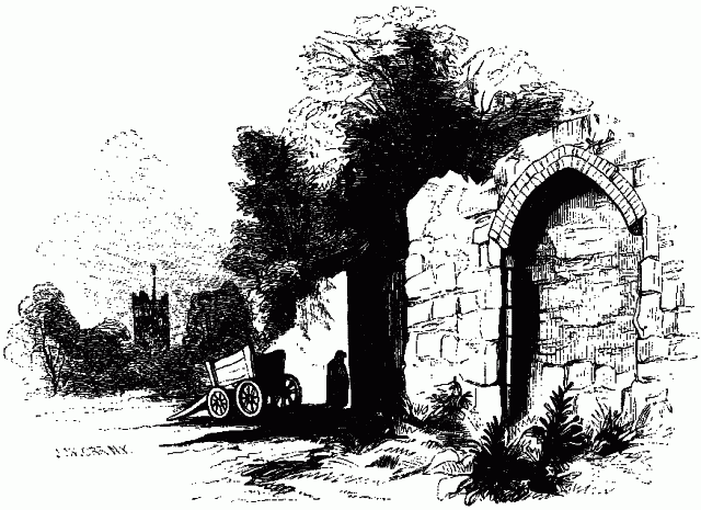 REMAINS OF CHERTSEY ABBEY. Illustration: REMAINS OF CHERTSEY ABBEY.