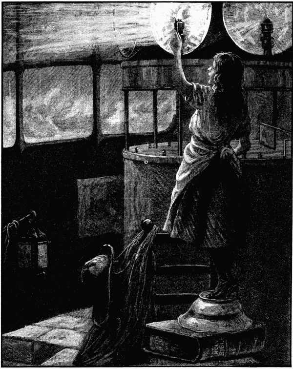 "She was just high enough, and could light the lamps."