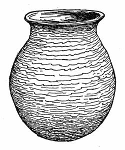 line drawing, pot line drawing, pot