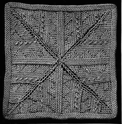 FIG. 379. KNITTED SQUARE.