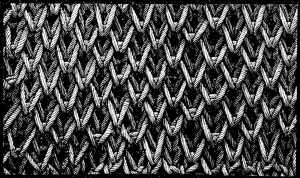 FIG. 381. DOUBLE PATENT KNITTING.