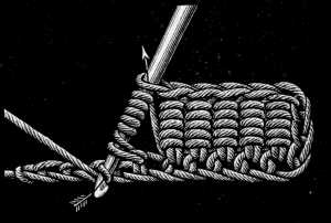 FIG. 424. BULLION STITCH.