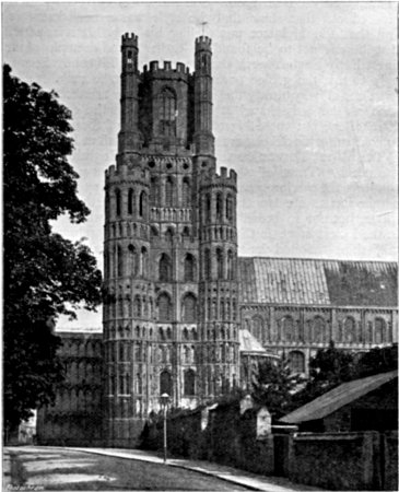 THE WEST TOWER FROM THE SOUTH.