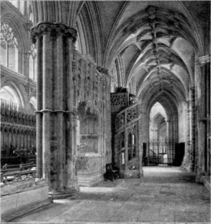 THE NORTH CHOIR AISLE.