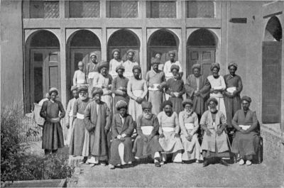 Ardeshir Meheban Irani and the Leading Members of the Anguman-i-Nasseri (Parsee National Assembly), Yezd.