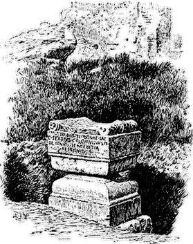 Ara of Aius Locutius on the Palatine.
