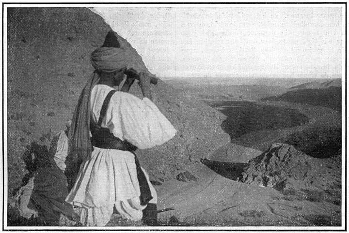 Wachthebbende sepoy in den Khaiberpas.