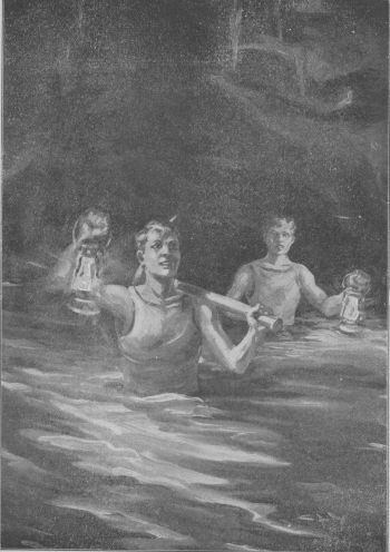 With the lighted lanterns they could get a better idea of their surroundings. Page 211