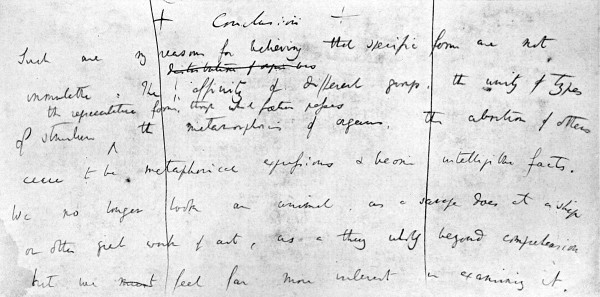 Facsimile of the original manuscript of the paragraph on p. 50.