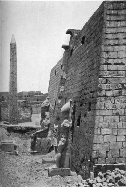 Plate 3  THE GREAT GATE OF THE TEMPLE OF LUXOR, WITH OBELISK. Pages 74, 75