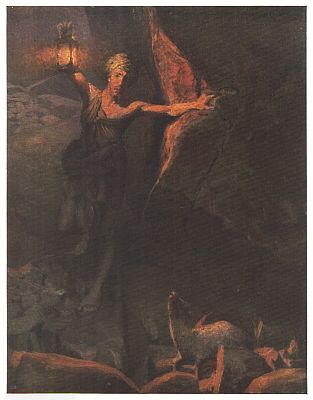 Seeking the Lost Sheep  Painted by Herbert Moore