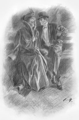 They talked in lovers' fashion