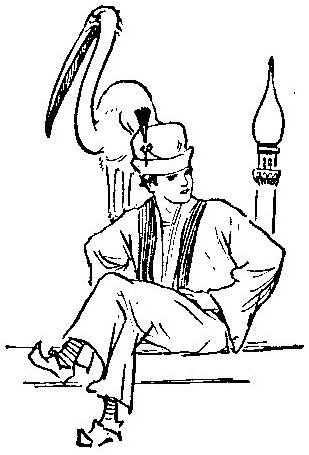 A boy and a stork
