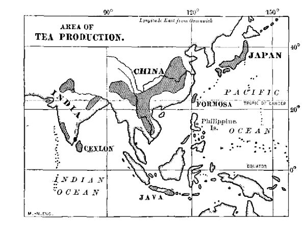 AREA OF TEA PRODUCTION