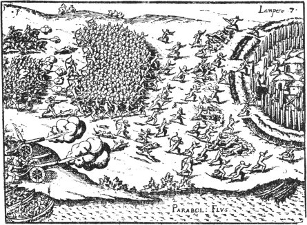 Kampf bei Lambaré (Asunción) mit den Carios (1539)