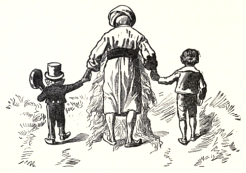 "HE GAVE ONE HAND TO DAVY AND THE OTHER TO THE GOBLIN."