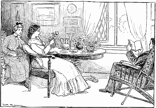 "HUGH AND MARGARET, ALL UNCONSCIOUS OF HER SCRUTINY, WERE ENJOYING THEMSELVES EXTREMELY."