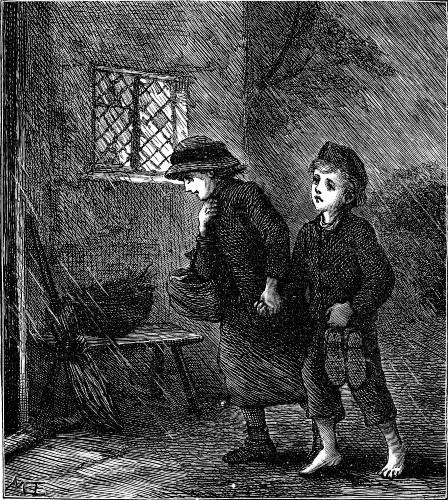 "THE CHILDREN ... MADE THEIR WAY UP TO THE COTTAGE DOOR."