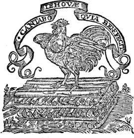 CANTABO IEHOVÆ QVIA BENEFECIT CANTABO IEHOVÆ QVIA BENEFECIT