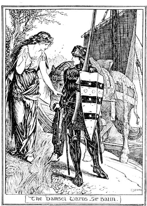 The Damsel Warns Sir Balin.