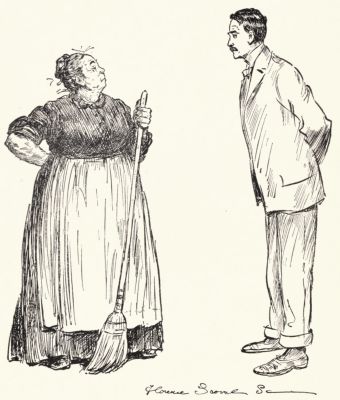 "WELL, AND WHEN DID YEZ ORDER IT TURNED ON?"—Frontispiece.