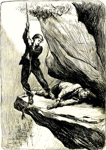 "LET ME GO!" HE CRIED. "I MUST SAVE MY FATHER!"