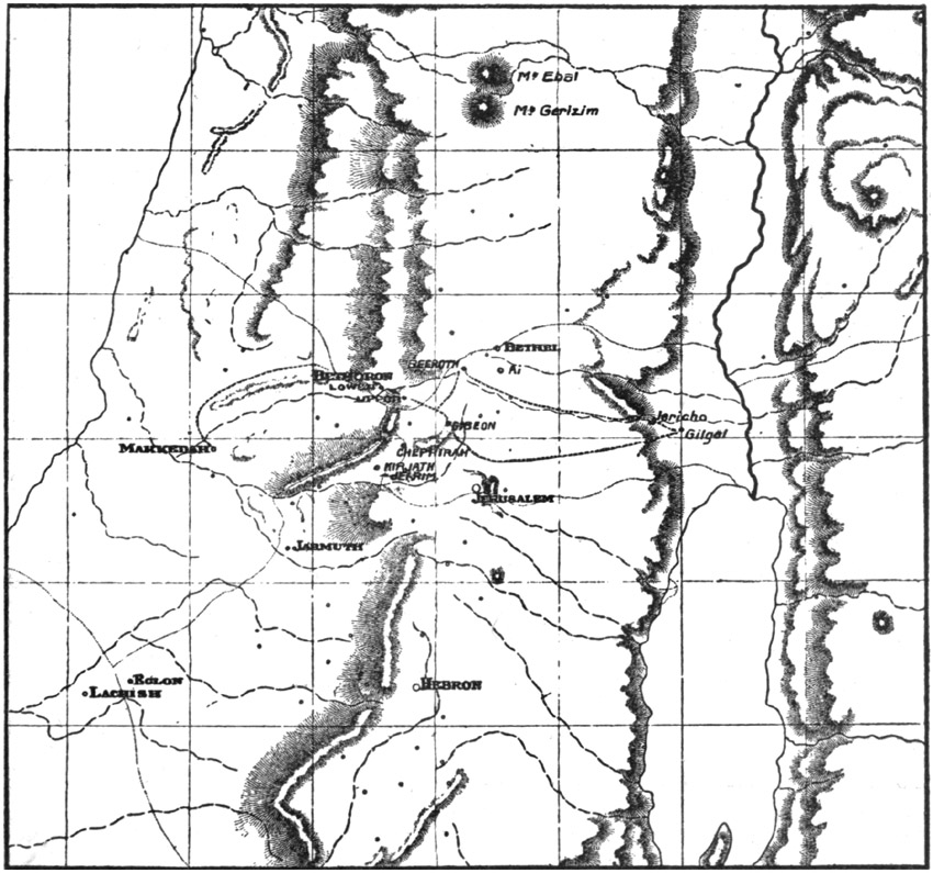 Map of Southern Palestine.