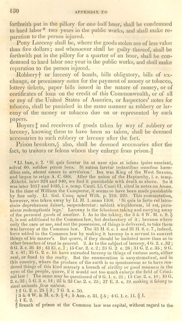 Bill for Proportioning Crimes and Punishments, Page130