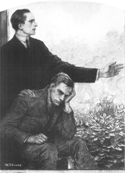 "His Other Chance"  From a drawing by W. T. Benda.
