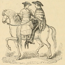 Woman seated in front of the man 