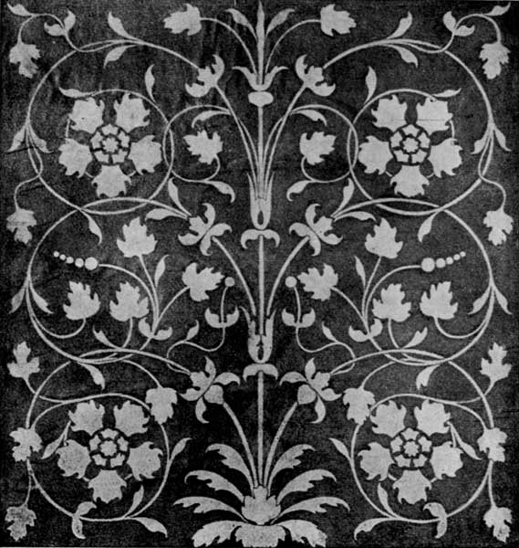 Plate 22.—Detail of Arabesques, lower seats, Certosa, Pavia.